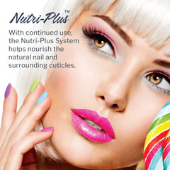 SNS Nail Dip Powder Taro Boba nails display glossy finish on natural nails