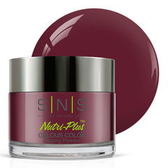 SNS Nails You're A Genius wine swatch showing rich color payoff for at-home use