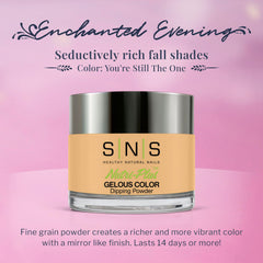 Close-up of SNS You're Still The One dip powder jar in natural nude tone
