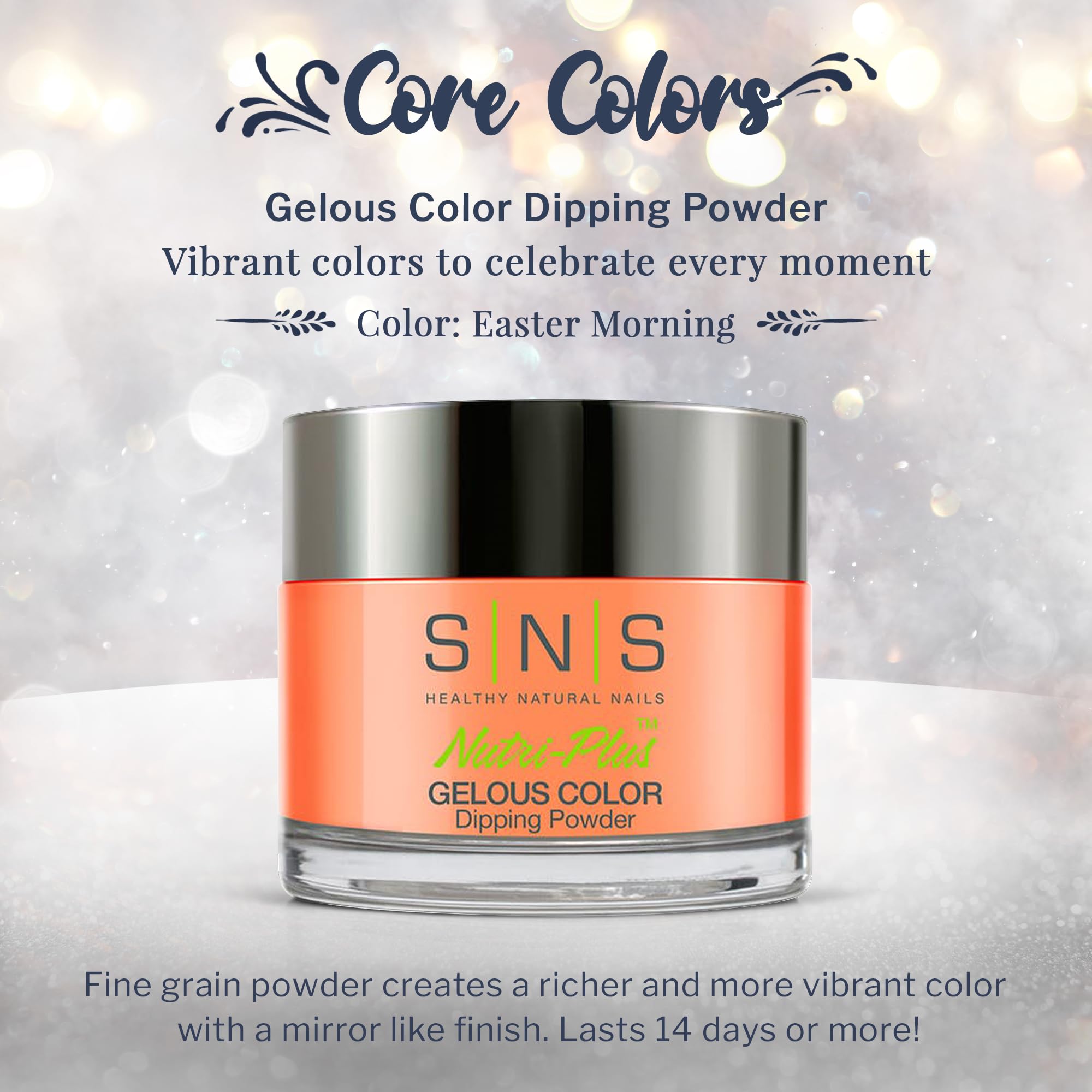 SNS Nails Gelous Color 391 jar swatch highlights color depth without UV light