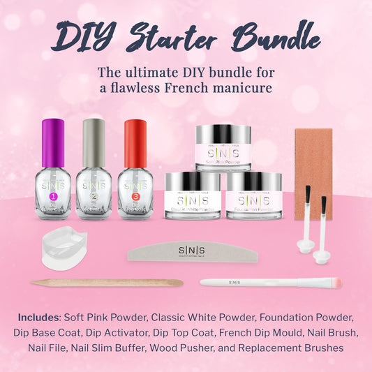SNS Nails soft pink dip powder adds subtle color for everyday wear