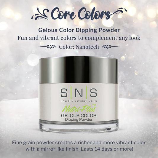 SNS Nanotech dip powder swirl highlights a subtle multitone finish for chic nails.
