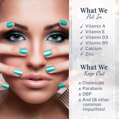 SNS Olive New York dip powder color application demonstrates even, vibrant coverage.