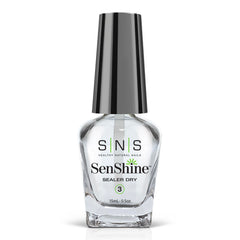 SNS SenShine Sealer Dry bottle close-up for a smooth finish