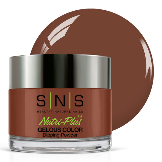 SNS Worth The Wait bottle pour showcases rich brown tone without UV exposure