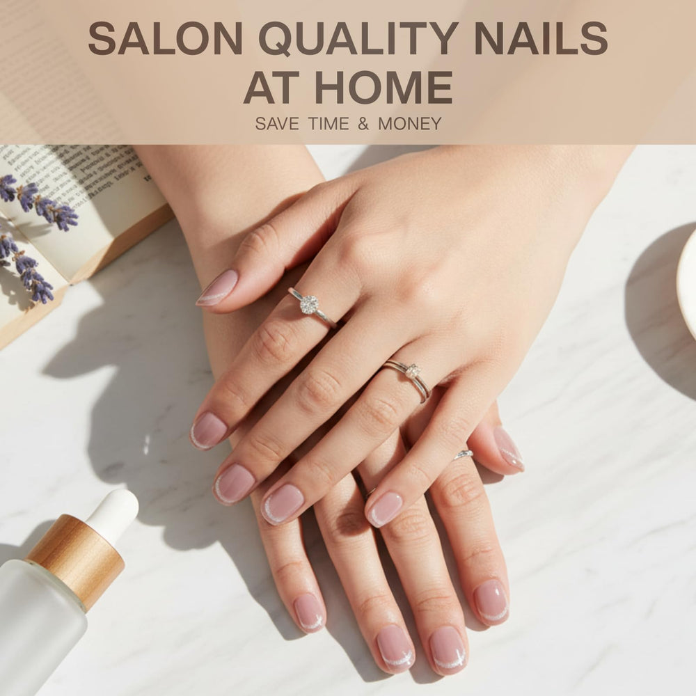 SnypeeLab complete press-on nails kit includes everything for a salon-like manicure.