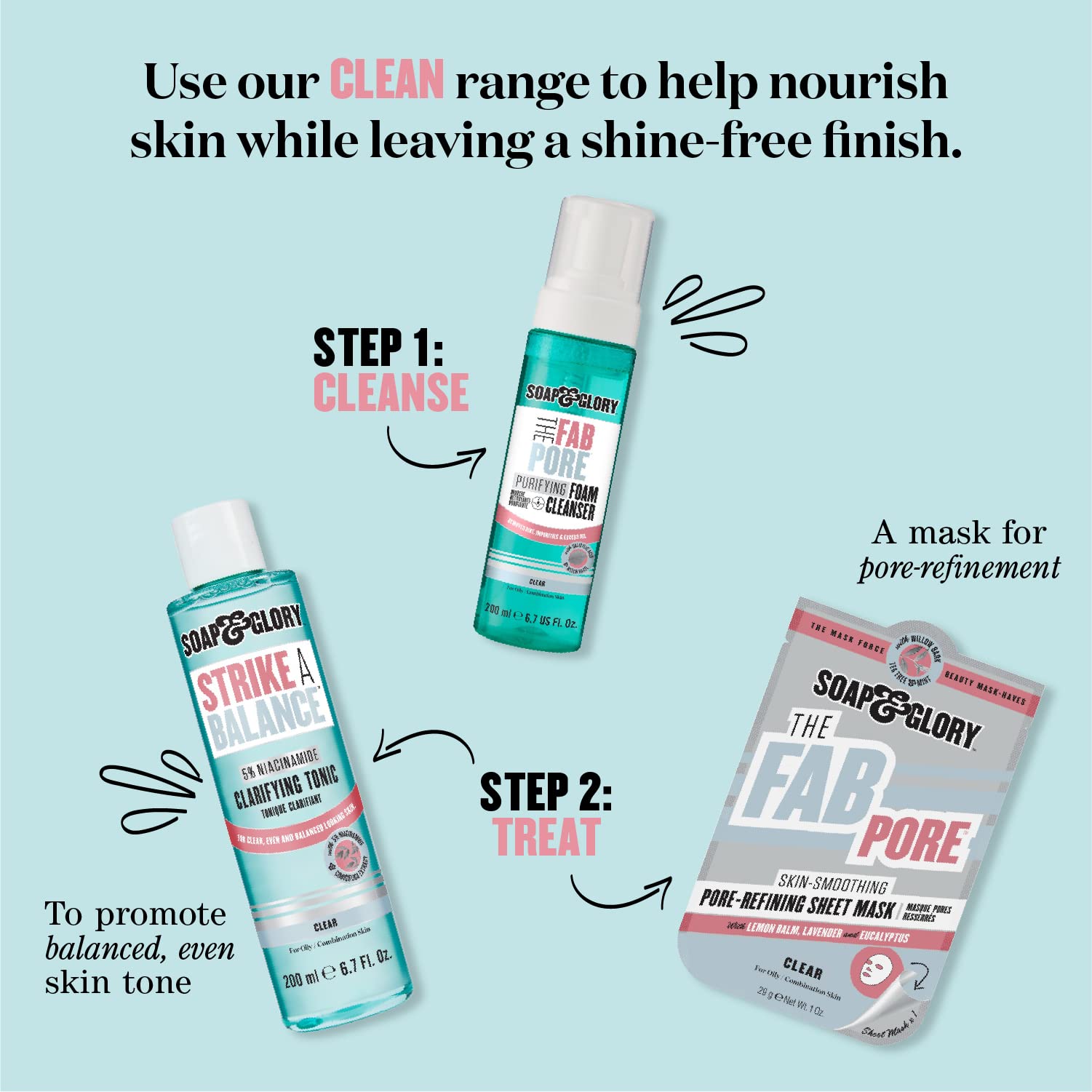 Soap & Glory Vitamin C formula aims to brighten skin during washing.