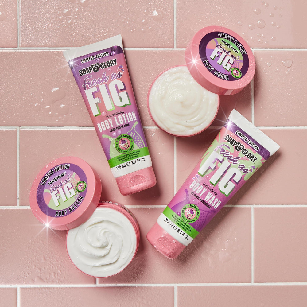 Soap & Glory Fresh as Fig fragrance with fig and lemon notes.