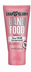 Soap & Glory hand cream texture close-up shows rich, non-greasy moisture