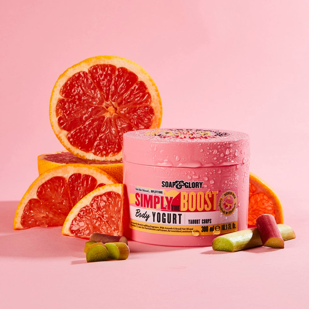 Soap & Glory Simply The Boost citrus fragrance conveying mood-boosting aroma