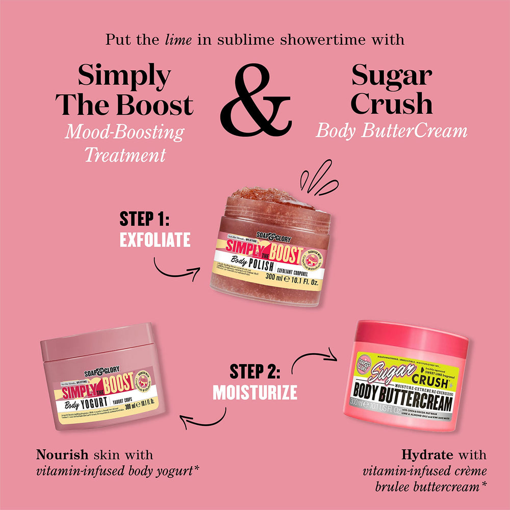 Soap & Glory Simply The Boost vitamins C and E scene signals skin nourishment