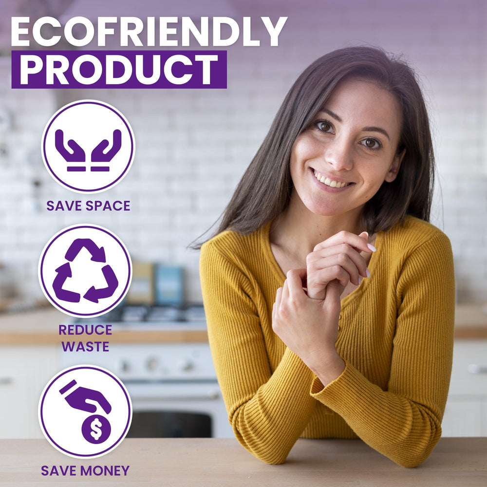 Soap Sense 12-tablet packaging demonstrates value and sustainable hand washing solution.