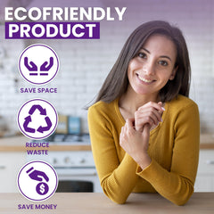 Soap Sense 12-tablet packaging demonstrates value and sustainable hand washing solution.