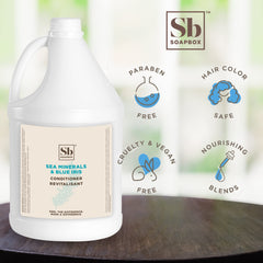 Soapbox conditioner bottle dispensing for easy home or professional use.