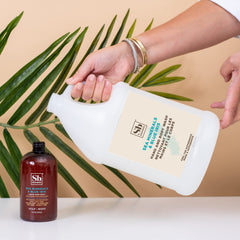Soapbox hand soap foam close-up highlights creamy, moisturizing lather.
