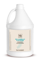 Soapbox Sea Minerals & Blue Iris shampoo bottle with ocean-inspired scent for daily cleansing