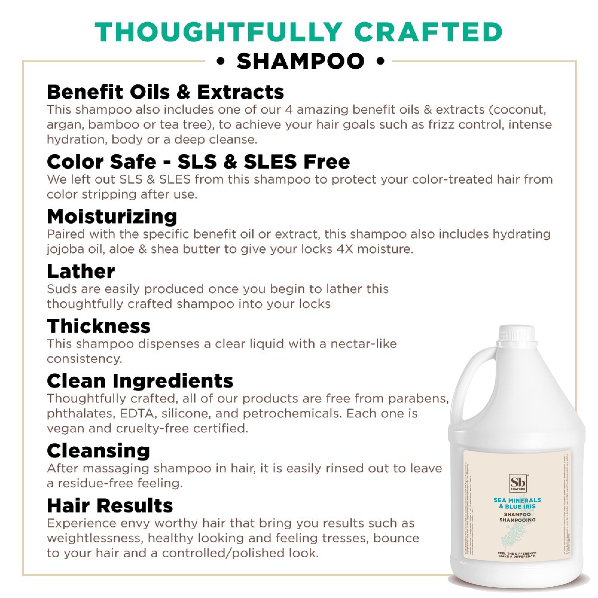 Pour-spout close-up shows easy refilling with Soapbox Sea Minerals & Blue Iris