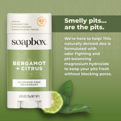 Soapbox two-pack Coconut & Vanilla and Bergamot & Citrus display