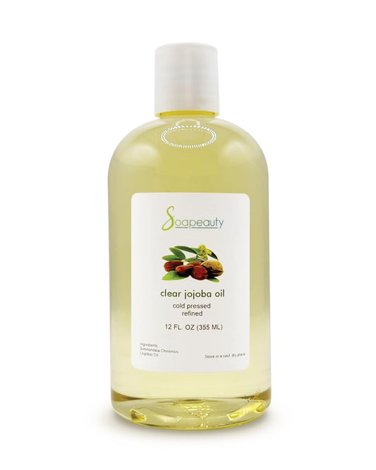 Soapeauty Clear Jojoba Oil bottle pour for lightweight moisture on skin