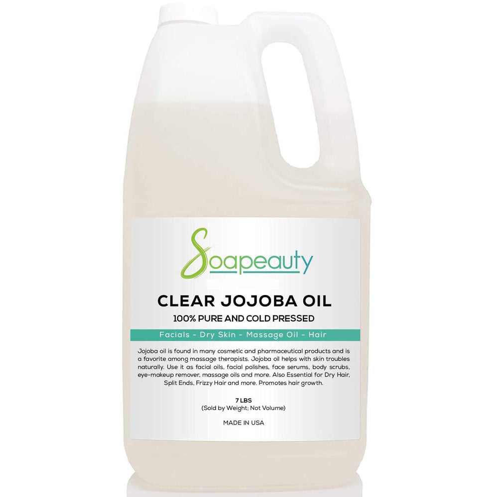 Soapeauty Clear Jojoba Oil bottle showing pure, refined formula for daily use