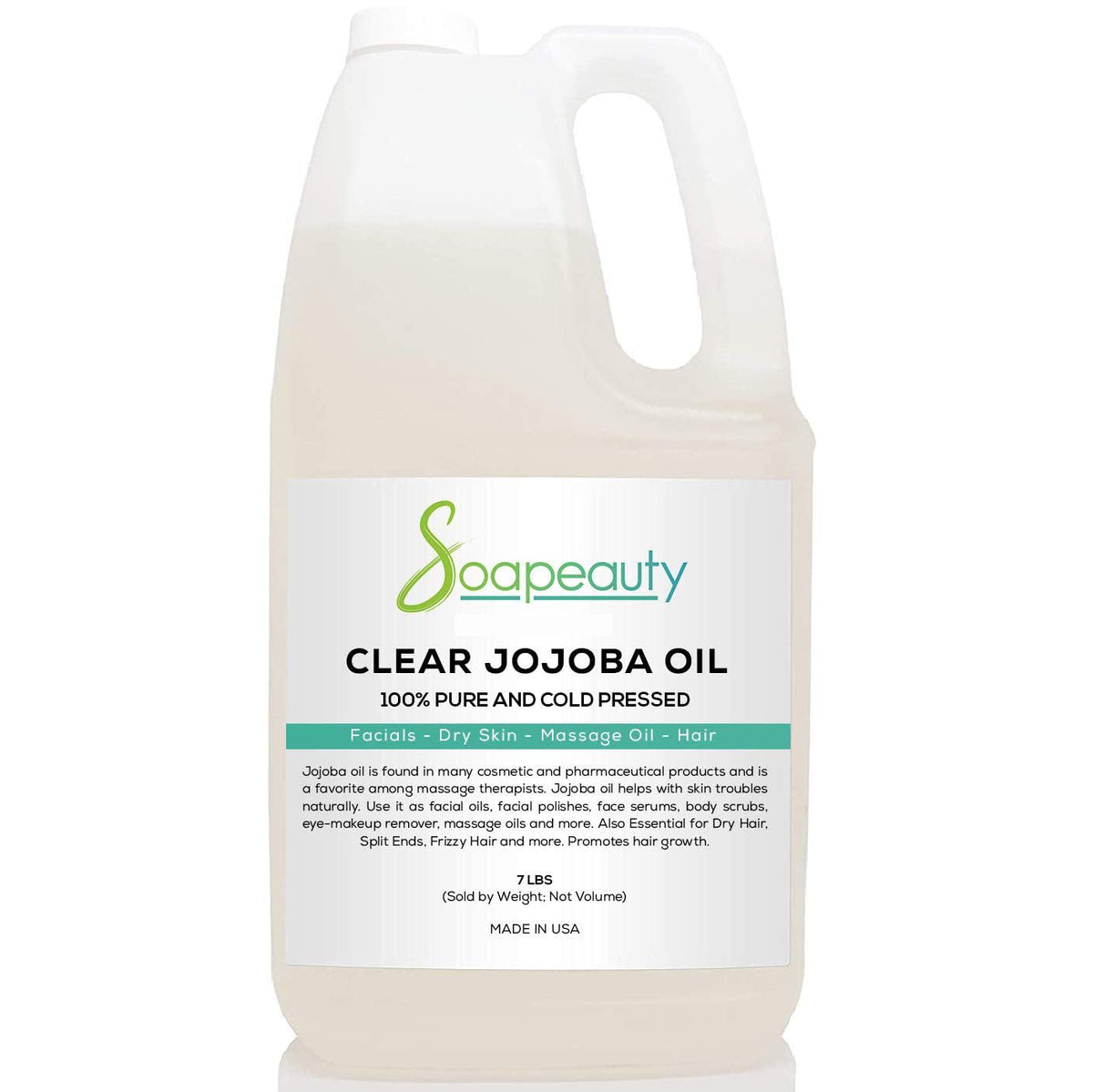 Soapeauty Clear Jojoba Oil bottle showing pure, refined formula for daily use