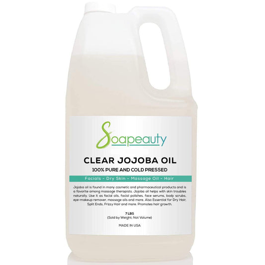 Soapeauty Clear Jojoba Oil bottle showing pure, refined formula for daily use