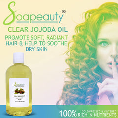 Soapeauty Clear Jojoba Oil on skin close-up showing fast-absorbing hydration