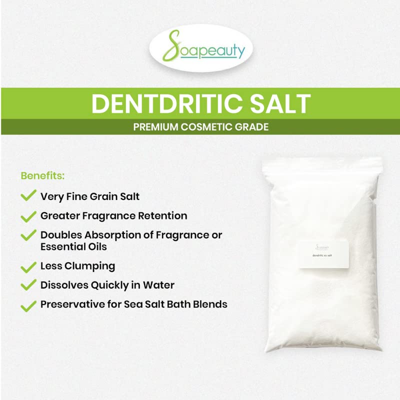 Soapeauty dendritic salt 5 lbs low clumping for easier formulation.