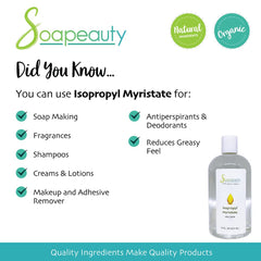 Soapeauty Isopropyl Myristate being added to cosmetic base for blending actives
