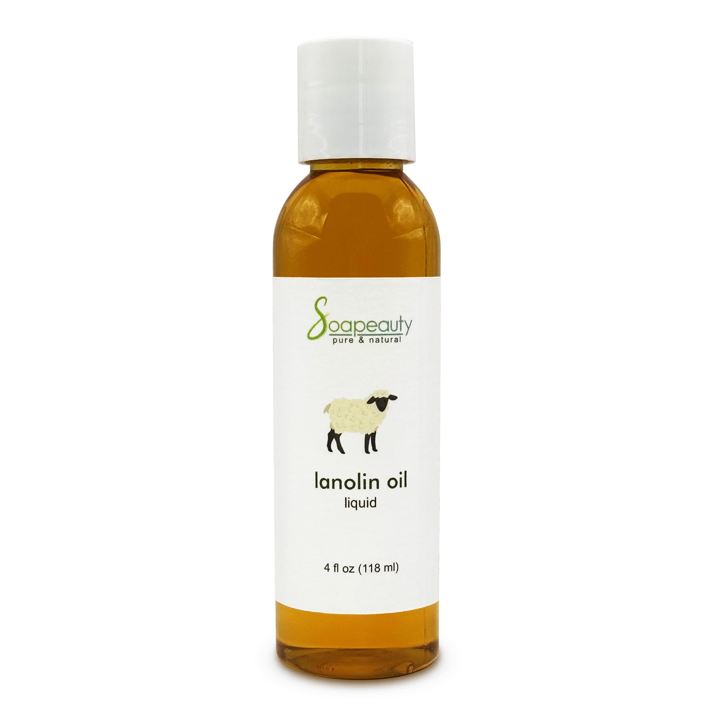 Soapeauty Lanolin Oil bottle pour for massage and skin hydration.