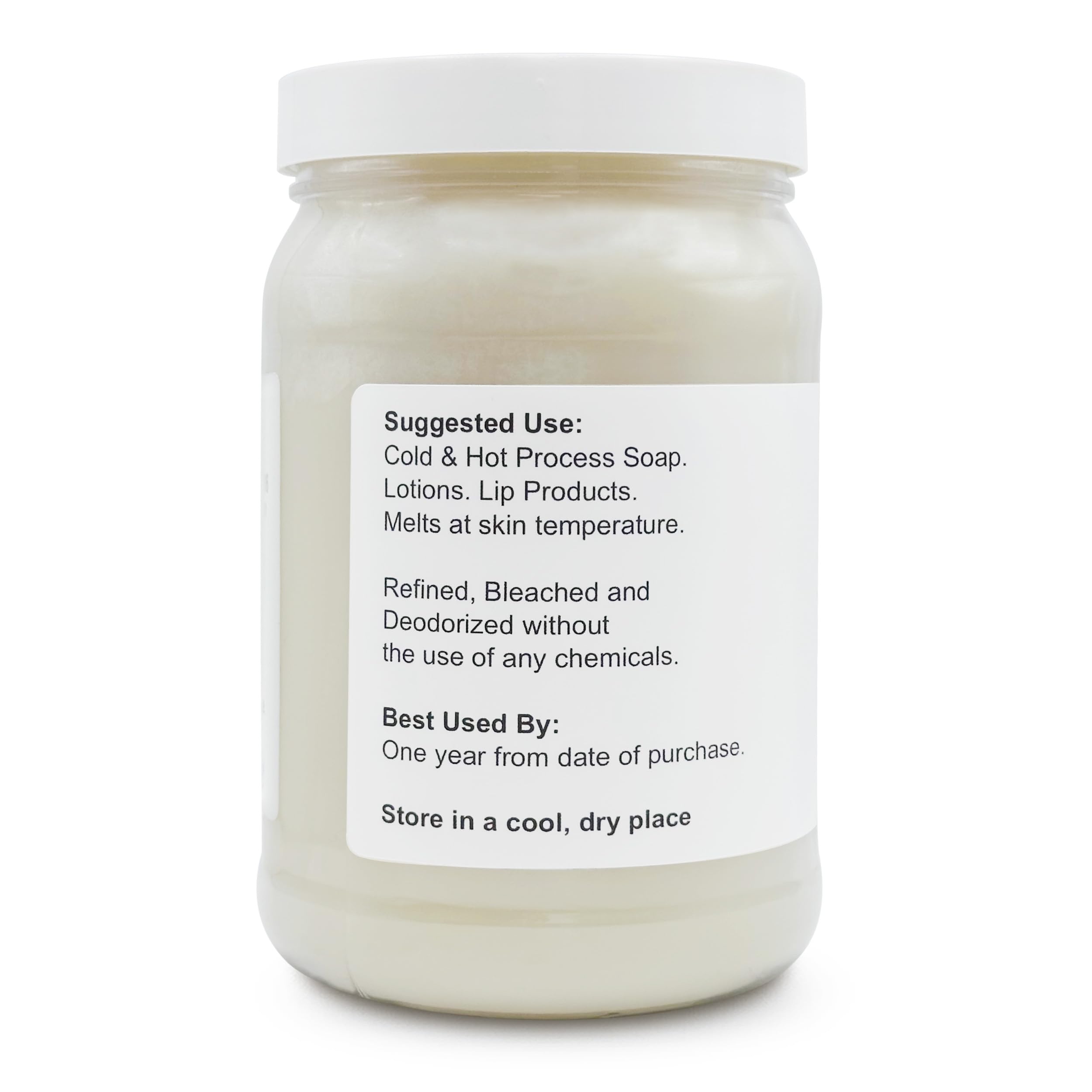 Soapeauty odorless refined shea butter close-up showing creamy texture.