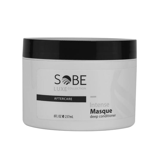 SOBE LUXE Hair Mask 8oz jar close-up showing deep conditioning texture