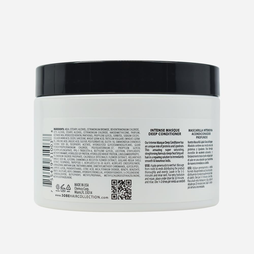 SOBE LUXE Hair Mask cream texture spread for detangling ease