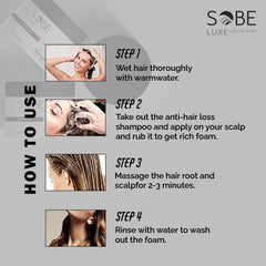 SOBE LUXE Hair Mask finish appears silky and frizz-free