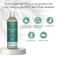 SoCal Suds & Company Organic Body Wash lather for gentle daily cleansing