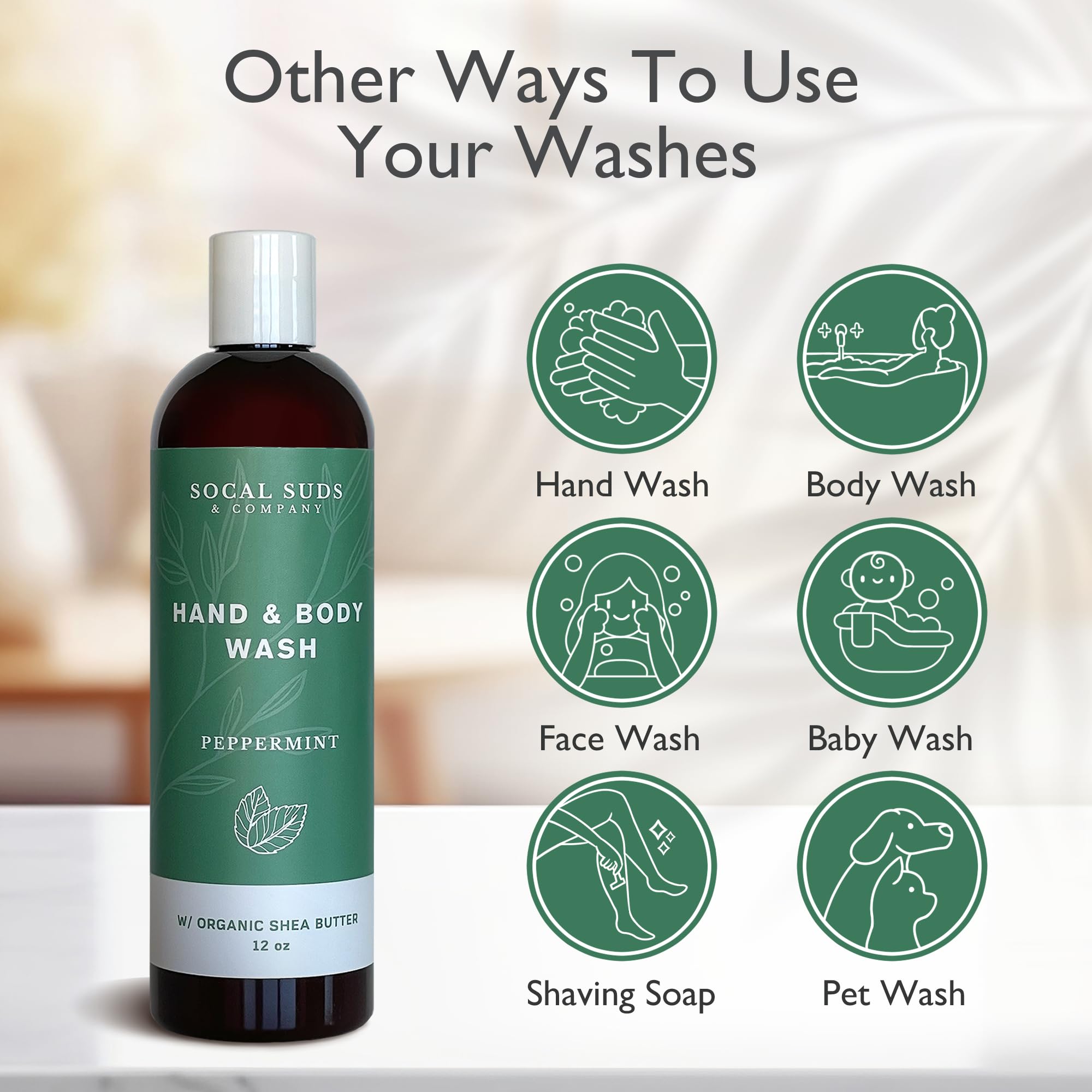 SoCal Suds cruelty-free vegan badge signals ethical, eco-friendly skincare choices