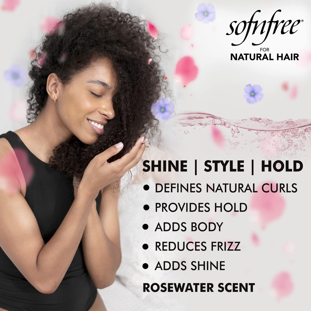 SOF N' FREE Curling Mousse application demonstrates styling