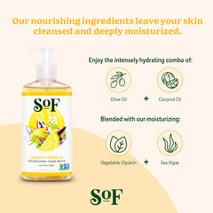 SoF lemon verbena aroma provides a bright citrus experience during hand washing.