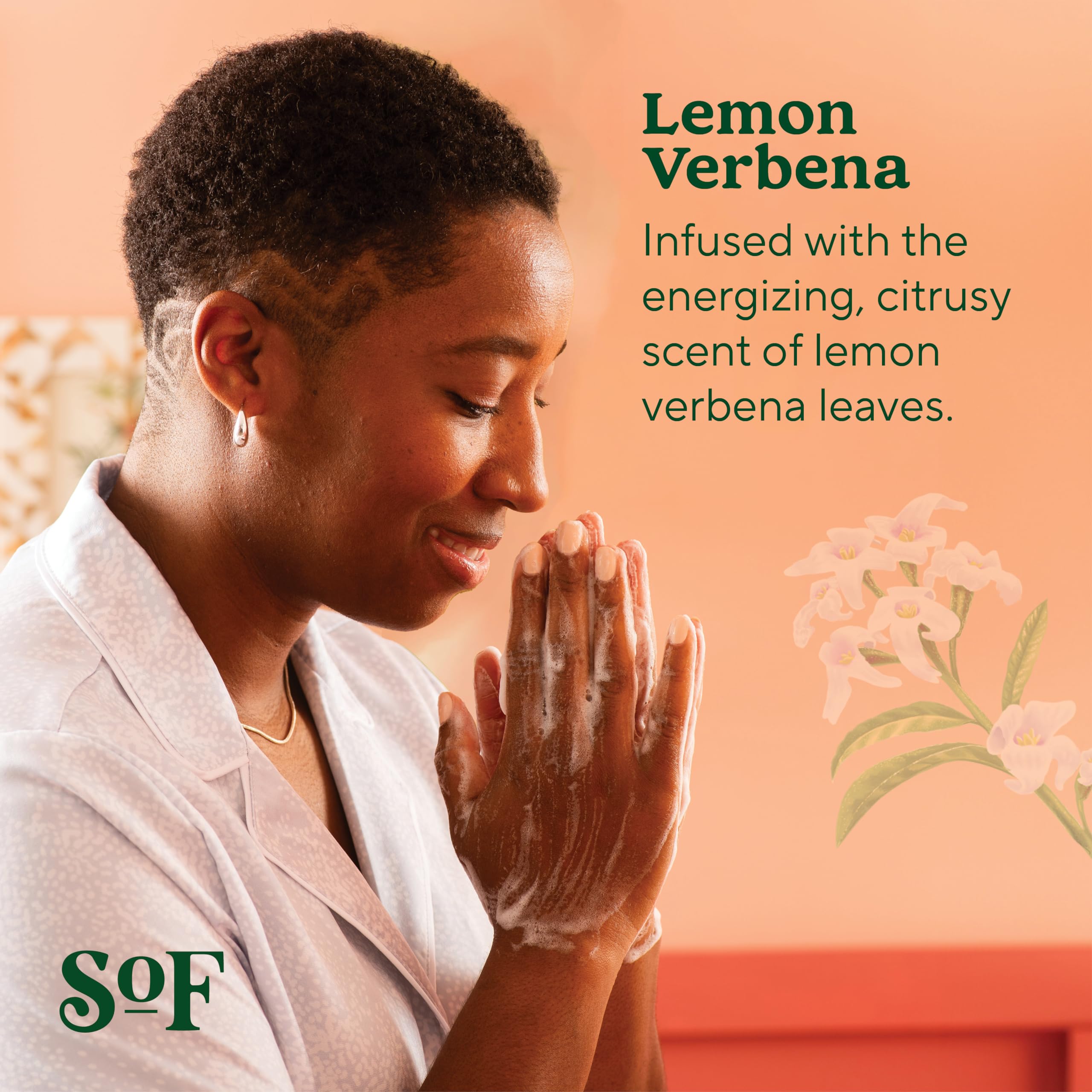 SoF Nourishing Hand Wash ingredients sea algae with coconut and olive oil for skin nourishment.