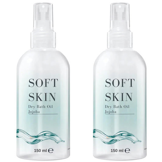 Soft Skin Jojoba Original Dry Oil Spray bottles shown in a pack for hydration on the go.