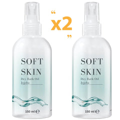 Packaging for Soft Skin Jojoba Original Dry Oil Spray pack of 2 with total 300 ml.