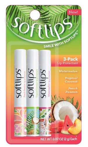 SoftLips Classic Tropical Lip Pack with tropical flavors offering smooth moisture and a refreshing scent.