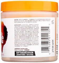 SoftSheen Au Naturale pomade hair swatch shows smooth, elongated strands.