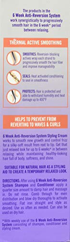 SoftSheen Dark & Lovely thermal-active smoothing demonstrates frizz control with heat.