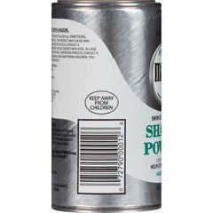 SoftSheen Magic Razorless Shaving Powder on face demonstrates a razorless grooming option.