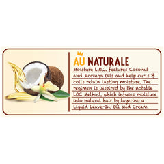 Wet natural curls undergoing a gentle daily cleanse with SoftSheen Au Naturale Shampoil.