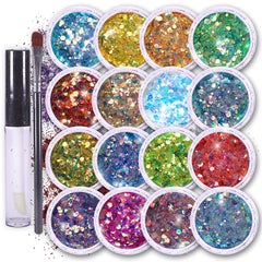 SoJourner Bags Fairy Tears glitter colors display for bold festival looks