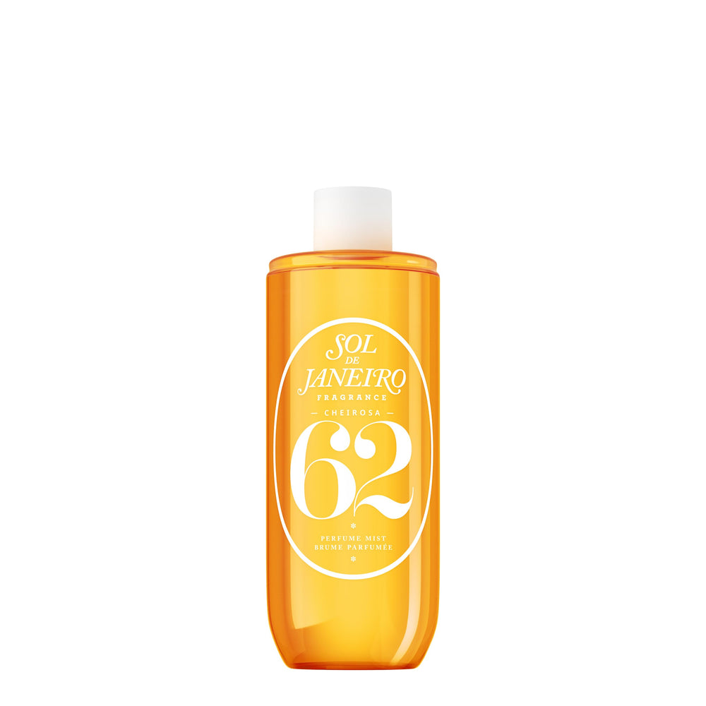 Sol de Janeiro Cheirosa 62 bottle pour on skin showcasing vanilla profile