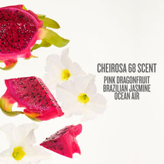 Sol de Janeiro Cheirosa 68 bottle with pink dragonfruit and jasmine notes.