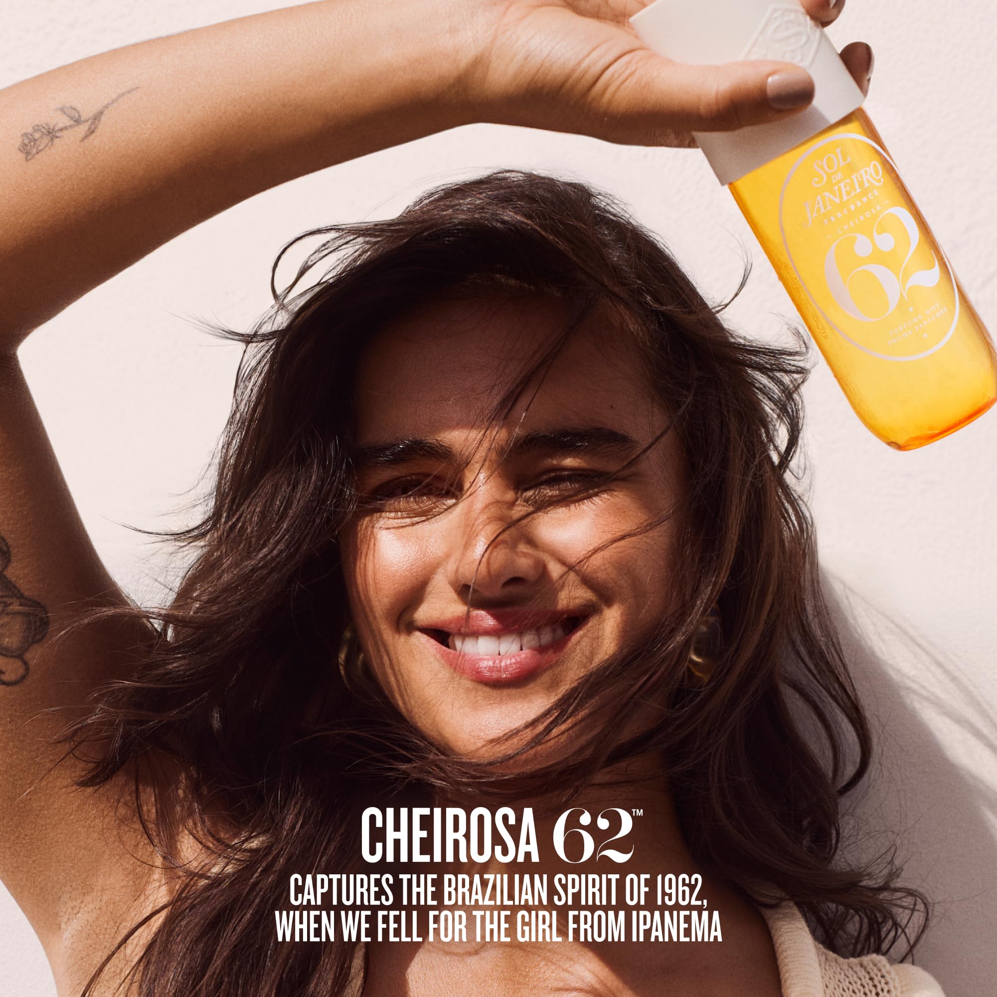 Sol de Janeiro Cheirosa display set on vanity for easy morning routine.